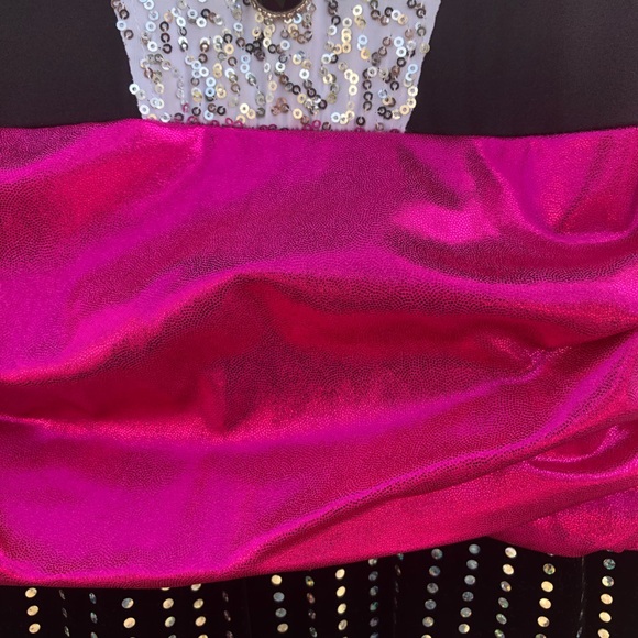 Black White Hot Pick Curtain Call Dance Costume - Picture 5 of 8